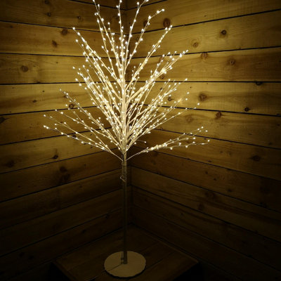 Snowtime Christmas 1.8mor6ft White Micro Dot Tree 900 Warm White LEDs