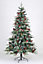 SnowTime CT07955 Ontario 8ft Artificial Frosted Flocked  Christmas tree With Pinecones & Berries