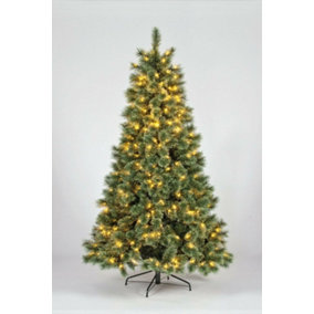 SnowTime CT08355 Arcadia 6ft Pre-Lit Warm White Artificial Full Cashmere Christmas Tree