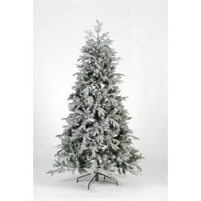 SnowTime CT08414 Lake Forest 7ft Artificial Snowy Christmas Tree