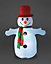 Snowtime Indoor Outdoor Inflatable Snowman 4ft LED Light Up Christmas Decoration