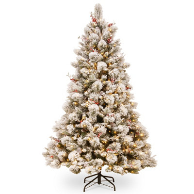 Snowy Bedford 6.5ft Christmas Tree 500 W/W LED Price Comparisons | Compare The Build
