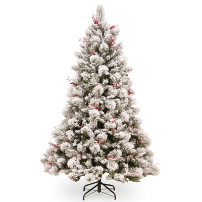 Snowy Bedford Pine 6ft Christmas Tree Price Comparisons | Compare The Build