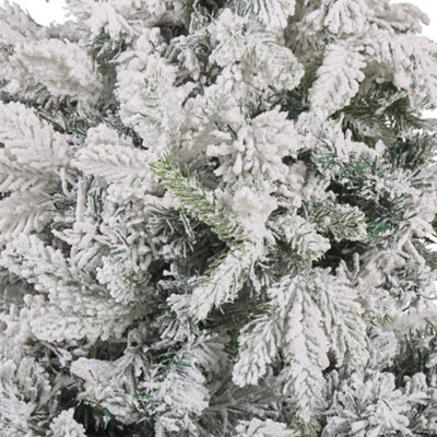 Snowy Christmas Tree 120 cm White TOMICHI