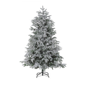 Snowy Christmas Tree 180 cm White BASSIE