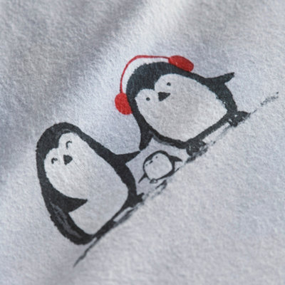 Snowy Penguins Christmas Duvet Cover Set
