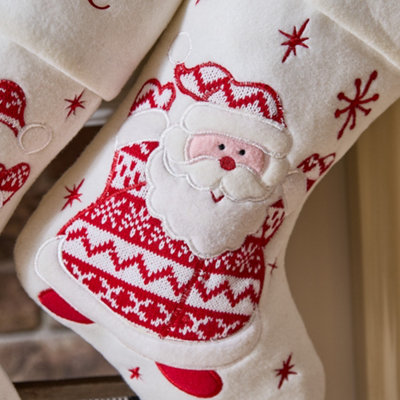 Snowy Santa Children's Xmas Gift Decoration Christmas Stocking - 3