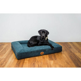 SNUG AND COSY ORTHOPAEDIC LOUNGER BLUE