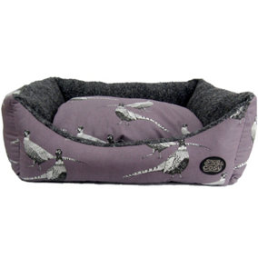 SNUG AND COSY PHEASANT HEATHER RECTANGLE BED