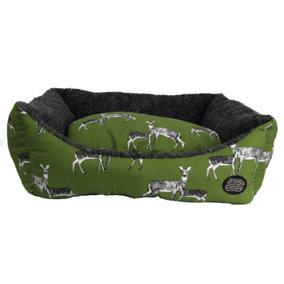 SNUG AND COSY SAGE DEER RECTANGLE BED