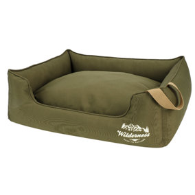 SNUG AND COSY WILDERNESS  OLIVE RECTANGLE BED