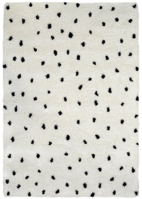 Snug Collection Spotty Shaggy Rugs R467A