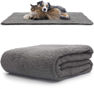 Snug Rug Pet Blankets - Cat & Dog Sherpa Fleece Blanket - Large 127 x 178cm, Slate Grey