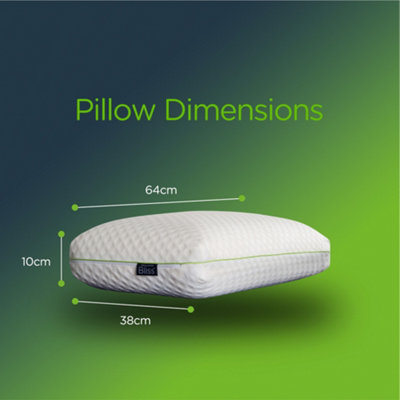 Snuggledown Bamboo Memory Foam Pillow Pack Firm Support Side - Main Image