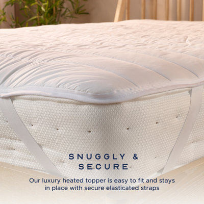 Snuggledown Intelligent Warmth Electric Blanket King 9 Heat Settings Luxury Heated Blanket 100 Cotton Cover Auto Timer Washable DIY at B Q