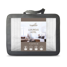 Snuggledown Luxurious Hotel Mattress Topper Double Premium for Caravan Campervan Sofa Bed Comfortable Machine Washable