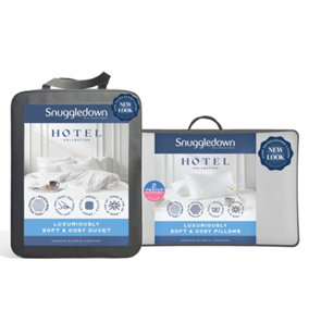 Snuggledown Luxuriously Cosy Hotel 10.5 Tog Duvet + 2 Medium Support Pillows