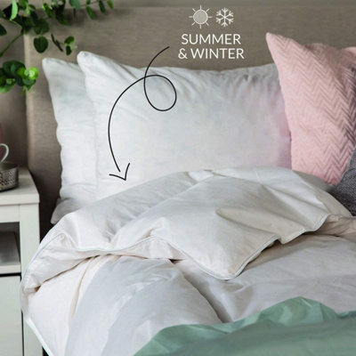Snuggledown Scandinavian Duck Feather And Down Duvet, 2 Medium Pillows, 10.5 Tog, Single