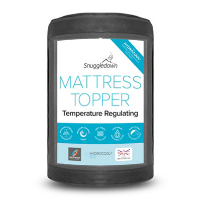 Snuggledown Temperature Regulating Topper Double Bed 5cm Thick Cooling ...
