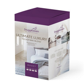 Snuggledown Ultimate Luxury Hotel Double Duvet 4.5 Tog Premium Lightweight Summer Quilt Jacquard Cotton Cover Machine Washable