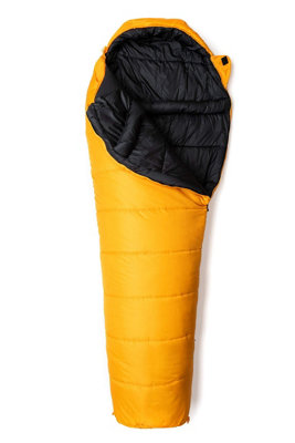 Snugpak Sleeper Expedition Basecamp Sleeping Bag Mummy Shape (Amber Yellow, Left Side Zip) DIY