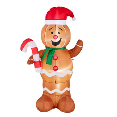 SO 150cm Christmas Inflatable Ginger Bread Man