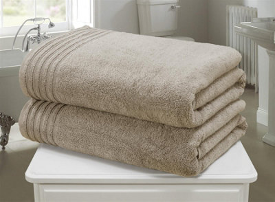 So Soft Zero Twist Towel Bale Taupe 2pc 100% Cotton Bath Sheet Towel Bale Price Comparisons | Compare The Build