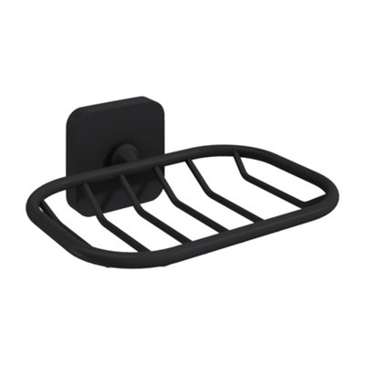 Soap Basket Wall Mounted Holder Tray Bathroom Kitchen Modern Easy install