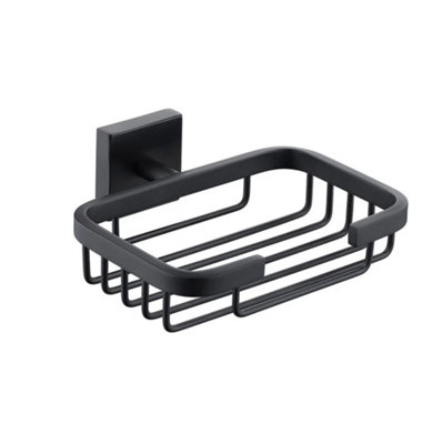 Soap Holder Bathroom Square Wall Mounted Stylish Modern Accessory - 7