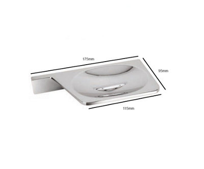 Soap Holder Chrome Finish Wall Mounted Accessory