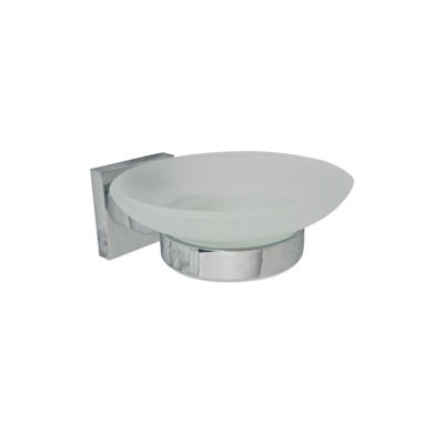 Soap Holder Chrome Glass Dish & Holder Modern Designer Bathroom Wall Mounted Accessory Price Comparisons | Compare The Build