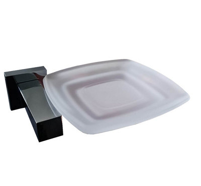 Soap Holder Glass Soap Dish & Holder Wall Mounted Accessory - 3