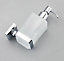 Soap Holder Wall Mounted Round  Finish Glass Soap Chrome Accessory