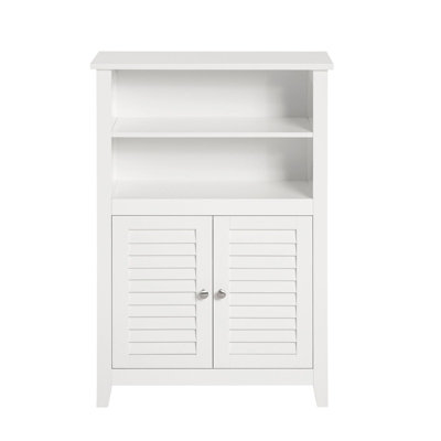SoBuy Bathroom Storage Cabinet Wall Mounted Shelf White 60cm