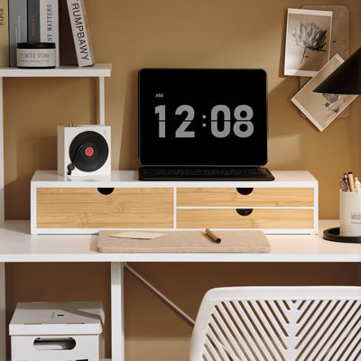 SoBuy BBF11-NW, Computer Screen Monitor Stand Monitor Riser Desk ...