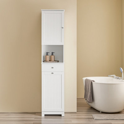 Tall White Bathroom Cabinetnull