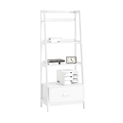 SoBuy FRG116-W, Ladder Shelf Storage Display Shelving Bookcase