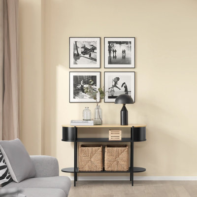 SoBuy FSB102-SCH, Industrial Slim Console Table Metal Hallway Table ...