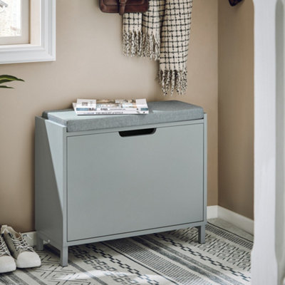 SoBuy FSR151-K-HG, Hallway Shoe Bench Shoe Rack Shoe Cabinet with Seat ...