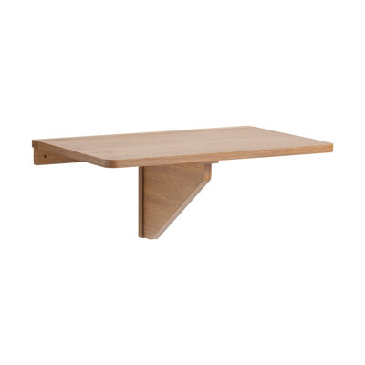 SoBuy FWT03-PF, Folding Wall-mounted Drop-leaf Table Foldable Table Compact Computer Desk,Neutral,W60xD40xH26