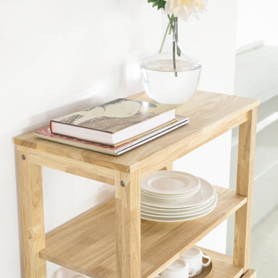SoBuy FWT70-N, Folding Rubber Wood Dining Table Kitchen Table with 5 ...