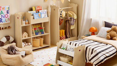 SoBuy KMB102-N, Children Kids Clothes Rack Children Wardrobe Closet ...