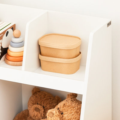 SoBuy KMB19-W, Children Kids Bookcase Storage Display Rack Organizer Holder