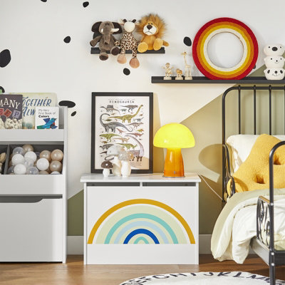 SoBuy KMB70-W, Children Kids Toy Chest Toy Box Storage Chest Box ...
