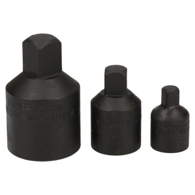 Socket Adapter Adaptor Impact Reducer Ratchet Set 3pc 3/4