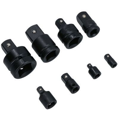 Socket Adapter Adaptor Reducer Step Up Set Imapct 1/4" - 1" 8pc Set TE813