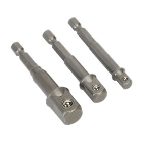 Socket Adaptor Set 3pc Suitable for Power Tools (AK4929)