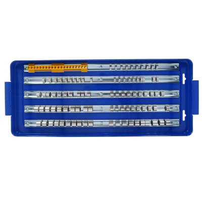 Socket and screwdriver tray rack holder 1/4, 3/8, 1/2 drive 110pc AT624