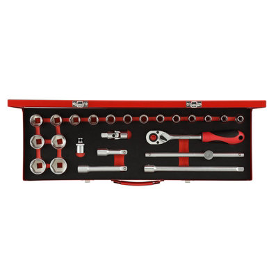 Socket Set 1/2" Drive sizes 10-32mm 24pcs