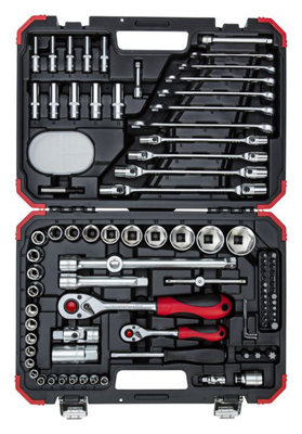 Socket Set 1/4"+1/2" Drive 92pcs 3300062